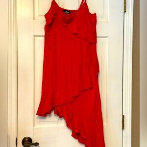 Angie Asymmetrical Red Dress‎